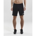 Craft Sporthose (Short) Squad Solid - ohne Innenshort, elastisches Material - schwarz Herren